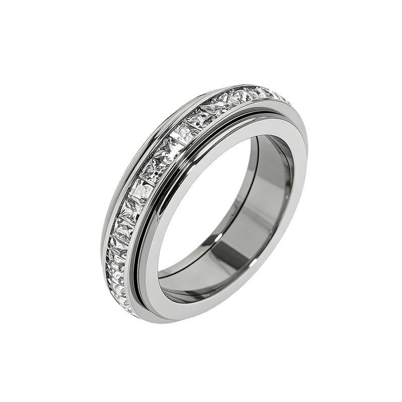 Anxiety Rings for Women and Men  Stainless Steel Spinner Fidget Band Rings