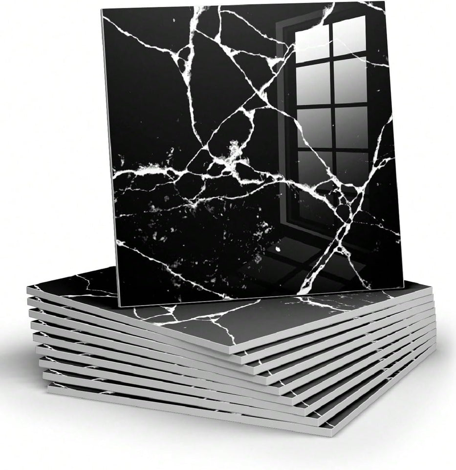 OpulentWall - Marble-Inspired Self-Adhesive Tiles