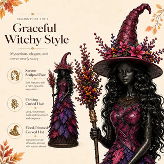 AutumnCharm – Enchanted Witch Figurine