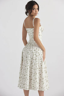 LA VIERA - Corset Lace-Up Summer Dress