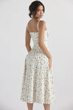 LA VIERA - Corset Lace-Up Summer Dress