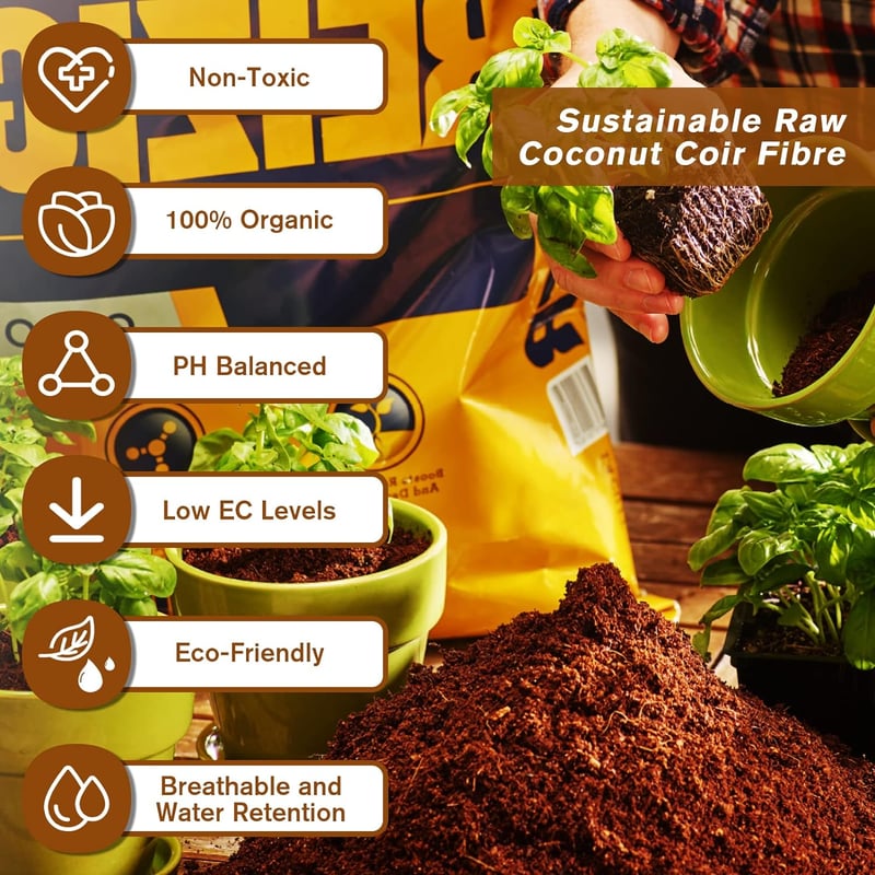 CocoBloom – Organic Coconut Coir Bricks for Healthy Plant Growth