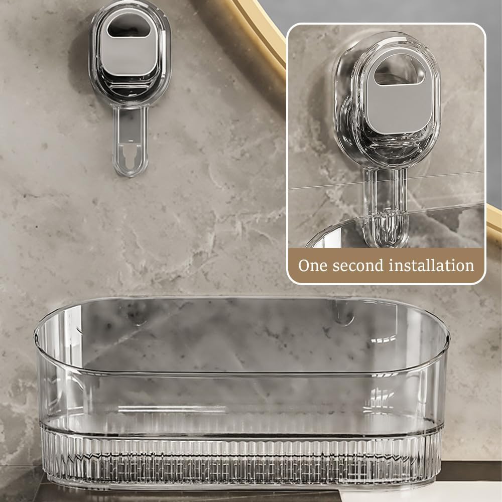 No-Drill Bathroom Suction Storage Box