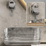 No-Drill Bathroom Suction Storage Box