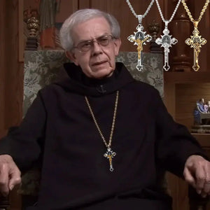 🙏ST.Benedict Protection Cross Power Pendant Necklace Marnetic