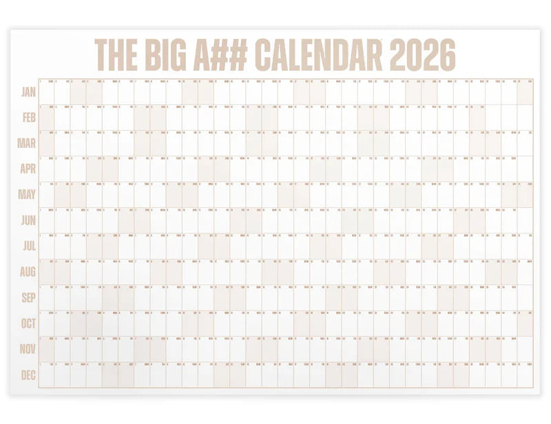 📅The Big A## Calendar 2026 - Flexible Dry-Erase Material