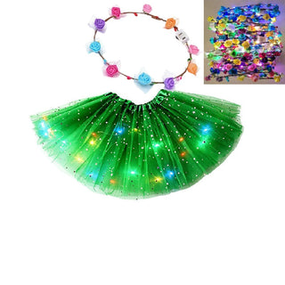 GlowTwirl – Light-Up Star Mesh Princess Tutu