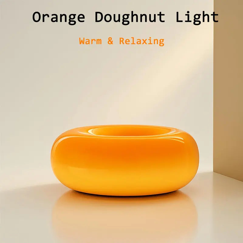 GlowNest – Touch-Control Doughnut Ambient Lamp