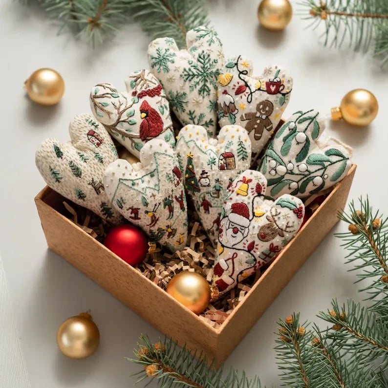 StitchHeart – DIY Embroidered Ornament Kit