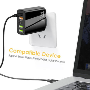 PowerNest – Fast 65W Wall Charger, Multiple Ports