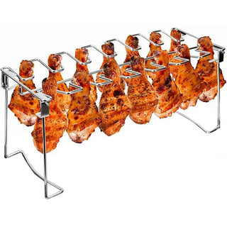 GrillNest – Foldable BBQ Drumstick Rack