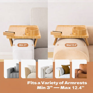 CouchBuddy | 4-in-1 Armrest Tray