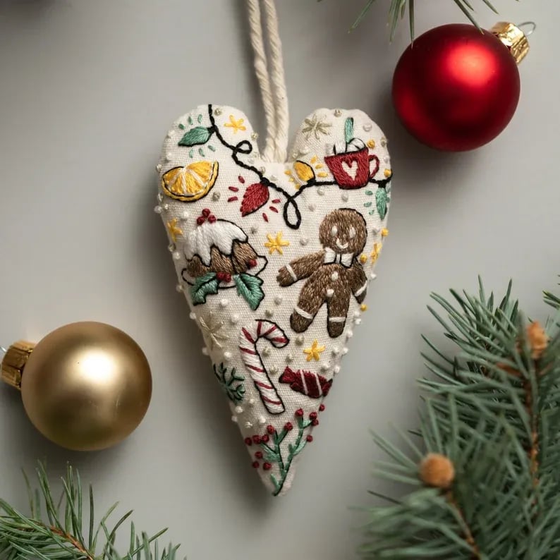StitchHeart – DIY Embroidered Ornament Kit