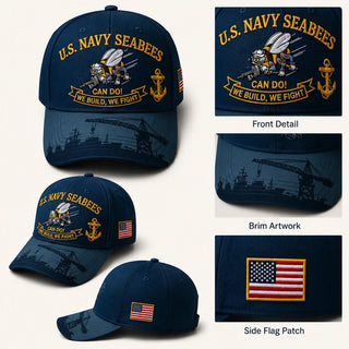 Seabee - US Navy Seabees “Can Do!” Tribute Cap 🇺🇸