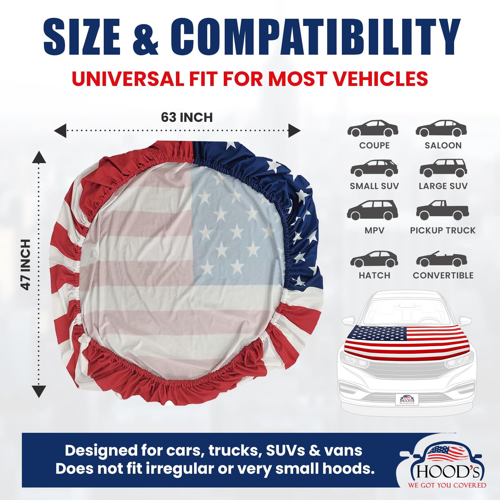 PatriotShield – American Flag Hood Cover