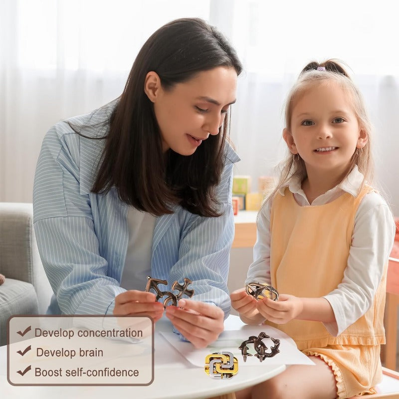 MindForge – Metal Brain Teaser Puzzle Set