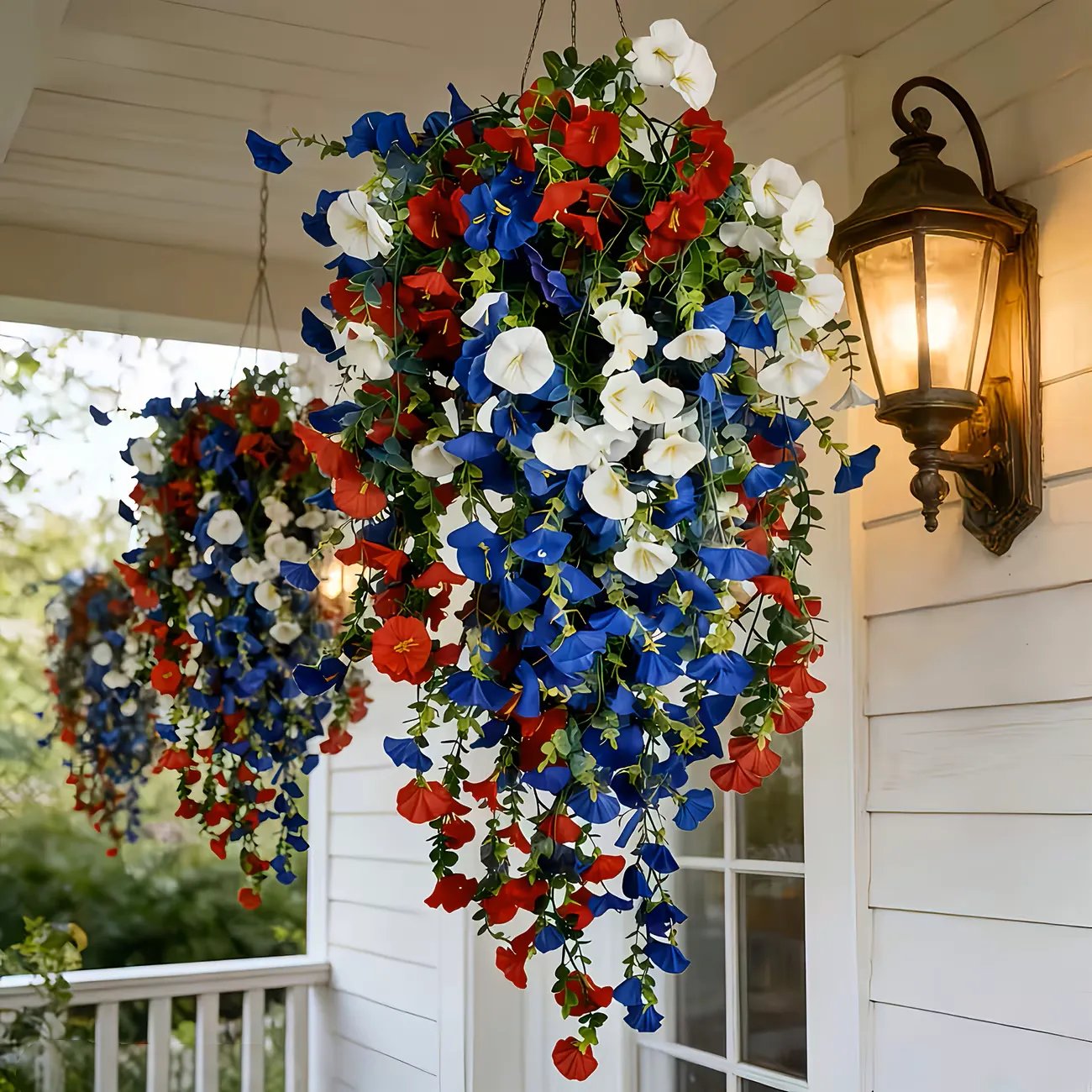 LibertyBloom – Patriotic Hanging Flower Baskets