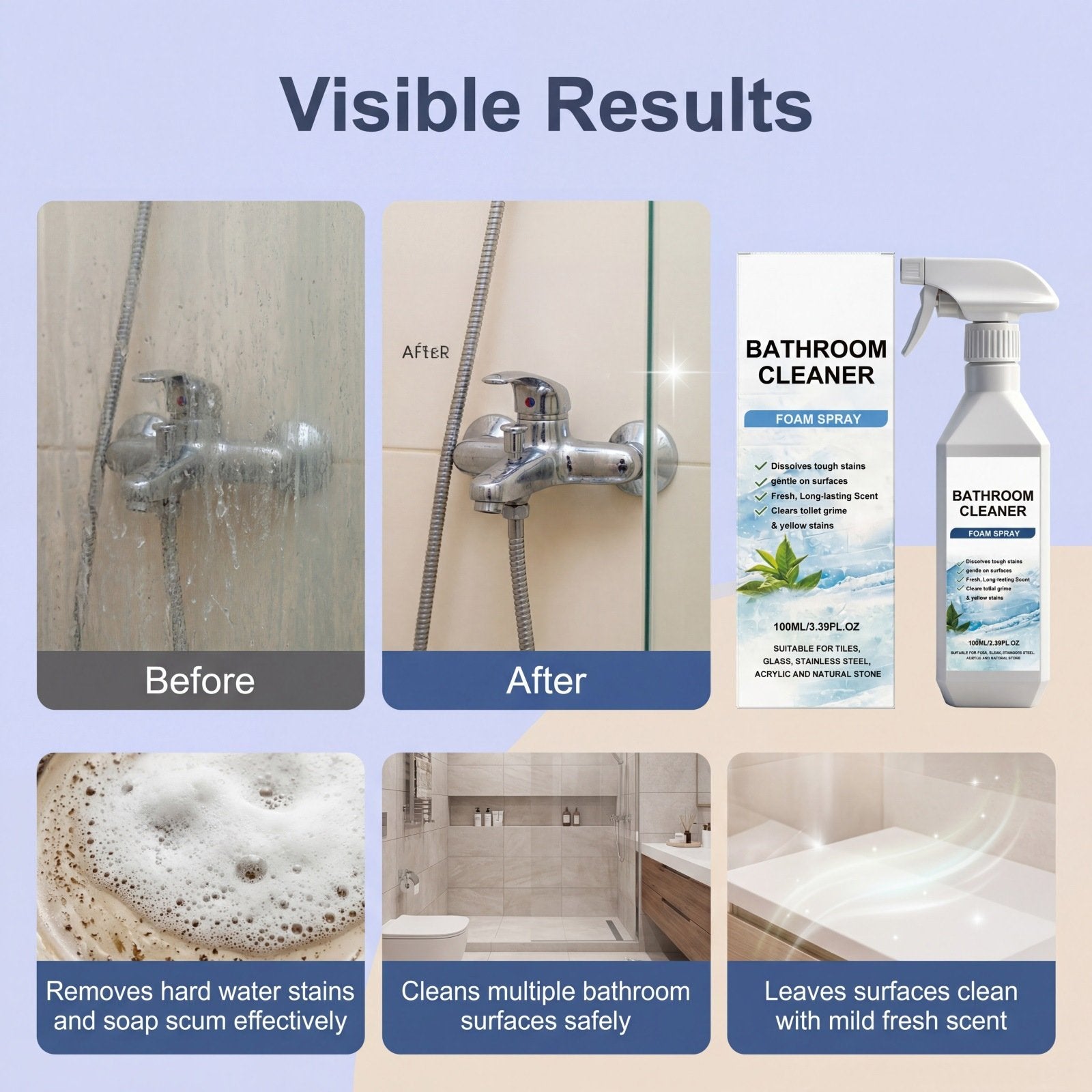 FoamShine – No Scrub Bathroom Cleaner