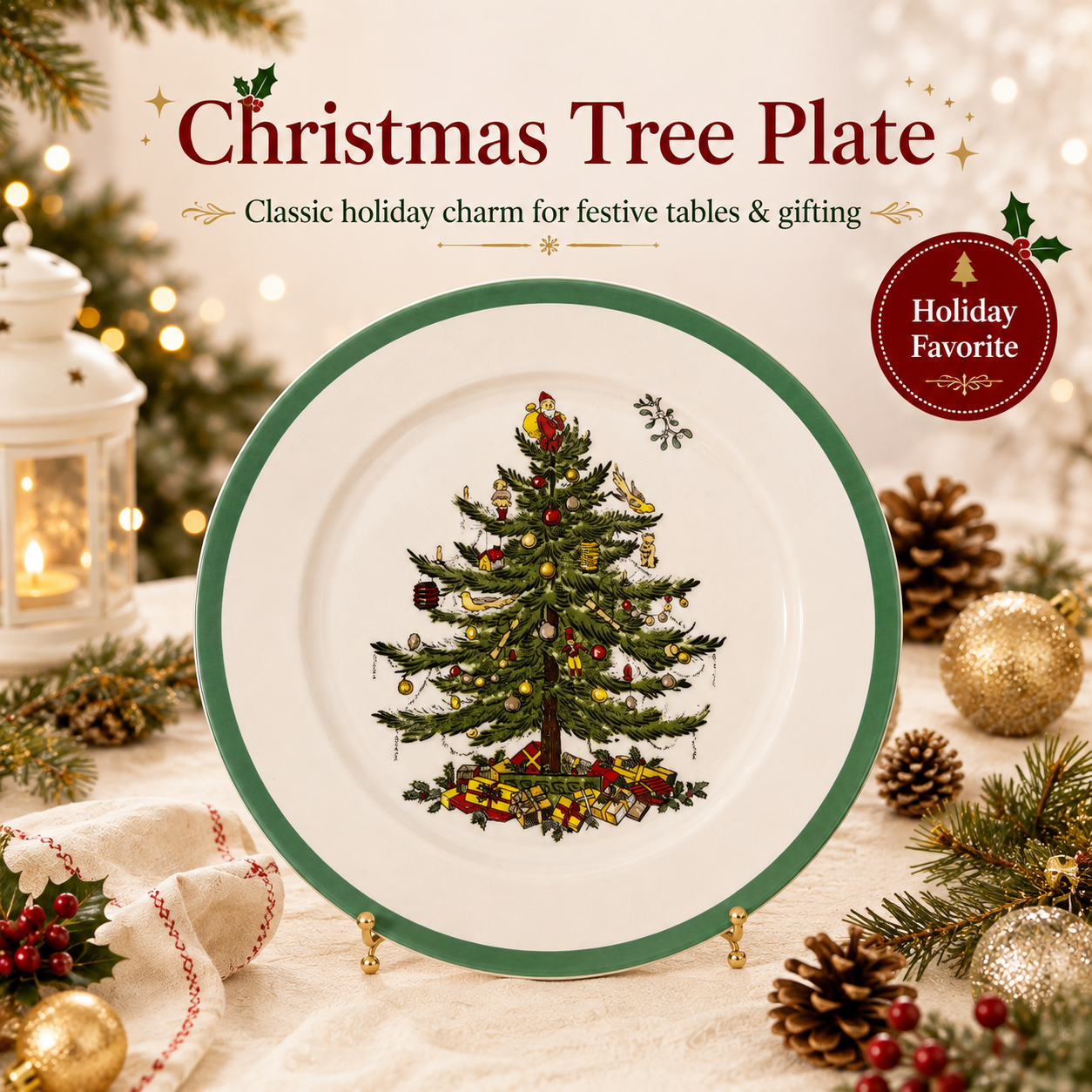 MerryTable – Festive Christmas Plate Collection