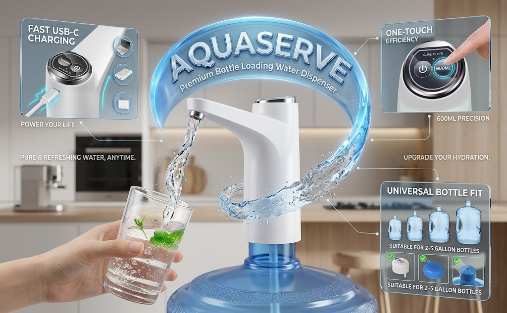 AquaServe – Premium Bottle Loading Water Dispenser