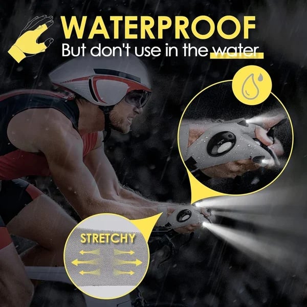 GlowGrip - Waterproof LED Flashlight Gloves