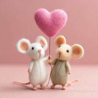 LoveMouse – Needle Felted Valentine’s Gift