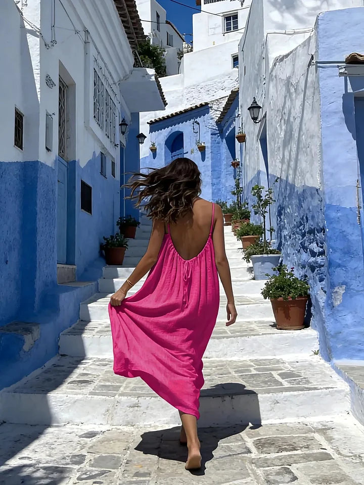 TwilightElegance - Backless Silhouette Dress