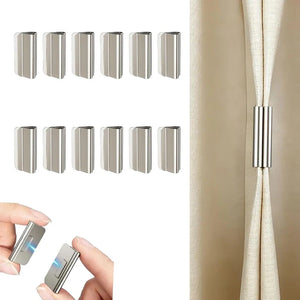 CurtainSnap – No-Drill Magnetic Curtain Holders