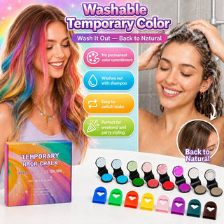 ColorRush – 12-Color Temporary Hair Chalk Applicator Set