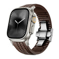 Black brown with silver buckle