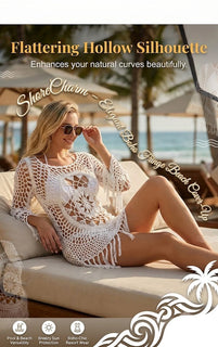 ShoreCharm – Elegant Boho Fringe Beach Cover-Up
