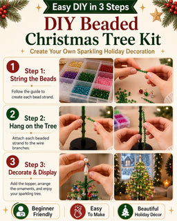 SparkleCraft – Premium DIY Beaded Christmas Tree Kit