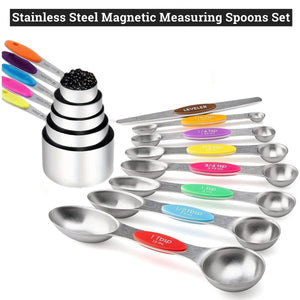 NestEase - Magnetic Kitchen Measuring Set – Compact & Versatile