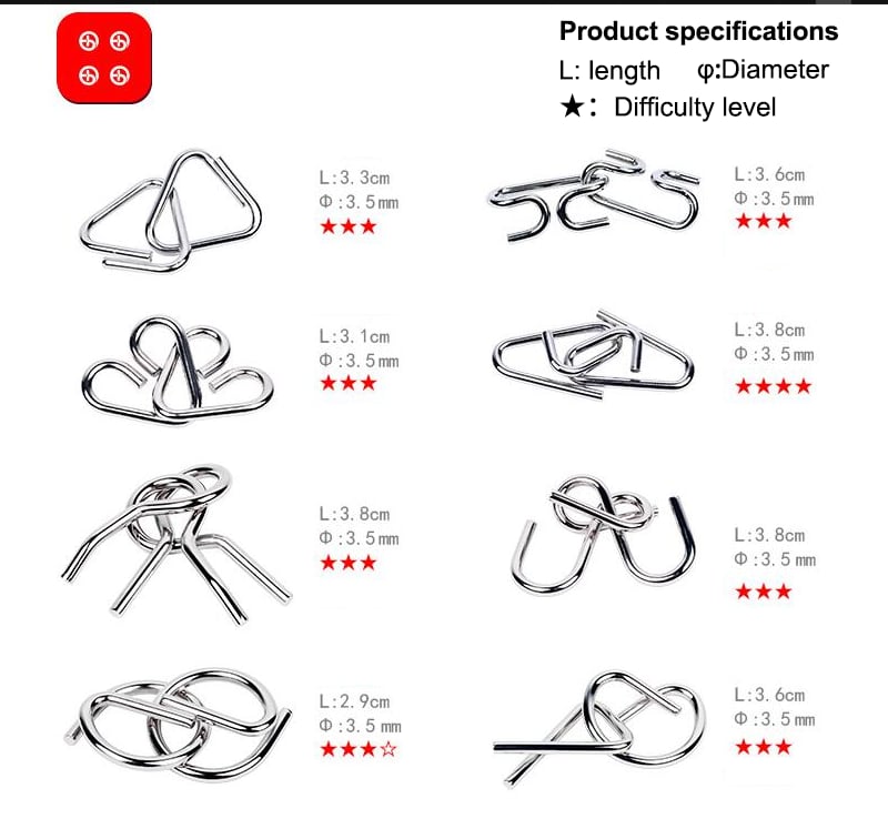 MindBender - Challenging Wire Puzzles for All Ages