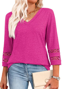 VivaVee | Trendy Long Sleeve V-Neck Tee