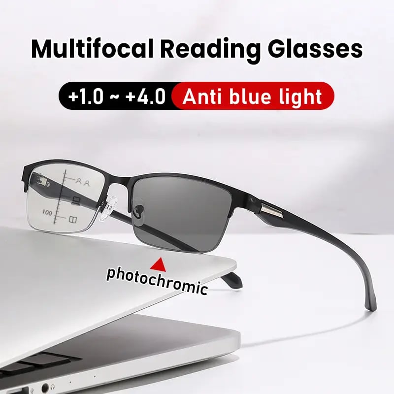 OptiShift - Auto-Tint Progressive Reading Glasses