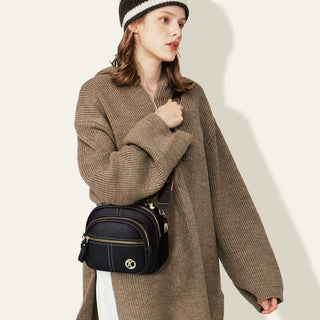 UrbanElegance – Classic Multifunctional Leather Crossbody Bag