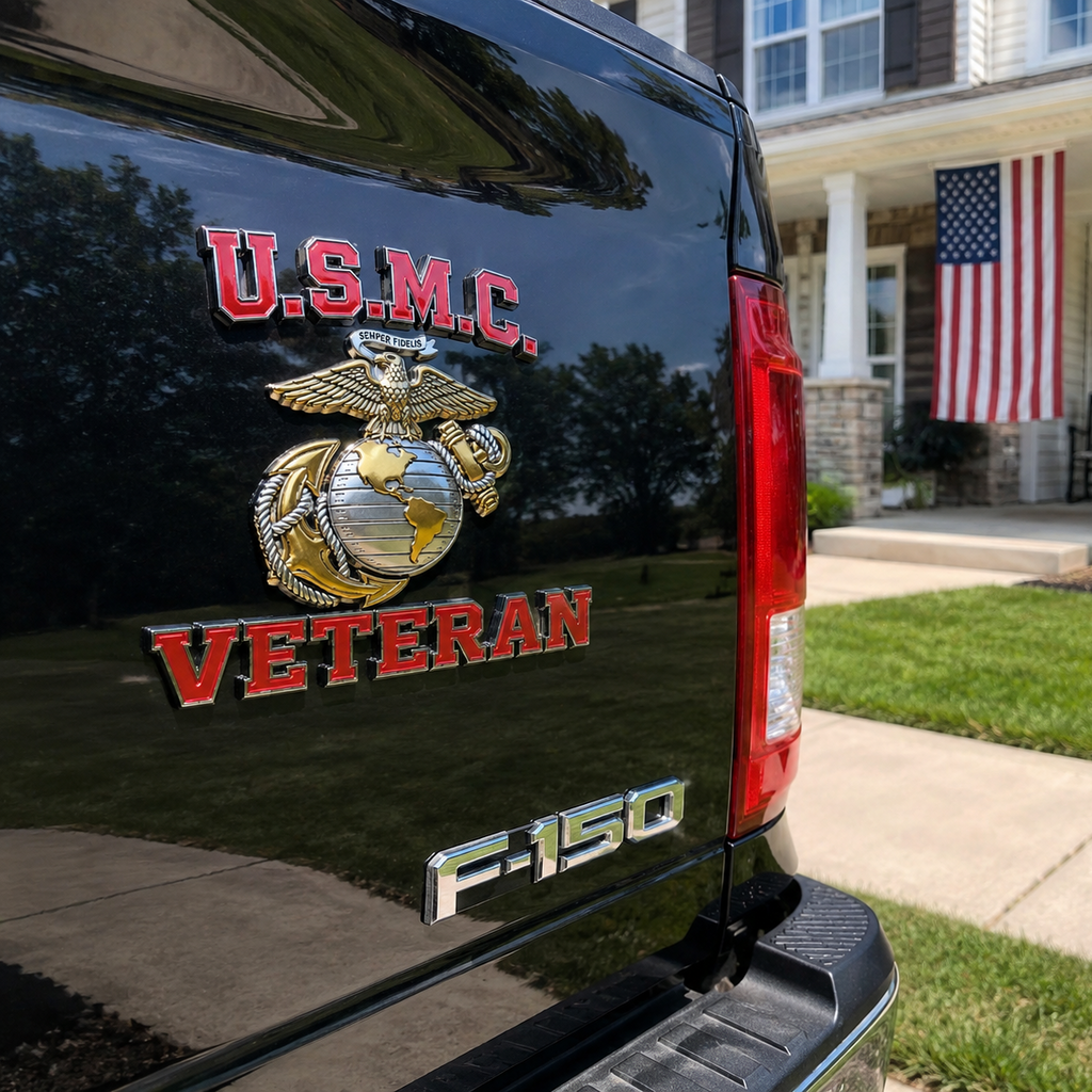 🇺🇸 Last Day Promo: 49% OFF 🎖️U.S. Marine Corps Veteran Car Emblem Metal Badge🔥Buy 2 Free Shipping Today✈️