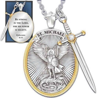 DivineGuard - Elegant Arch angel Necklace