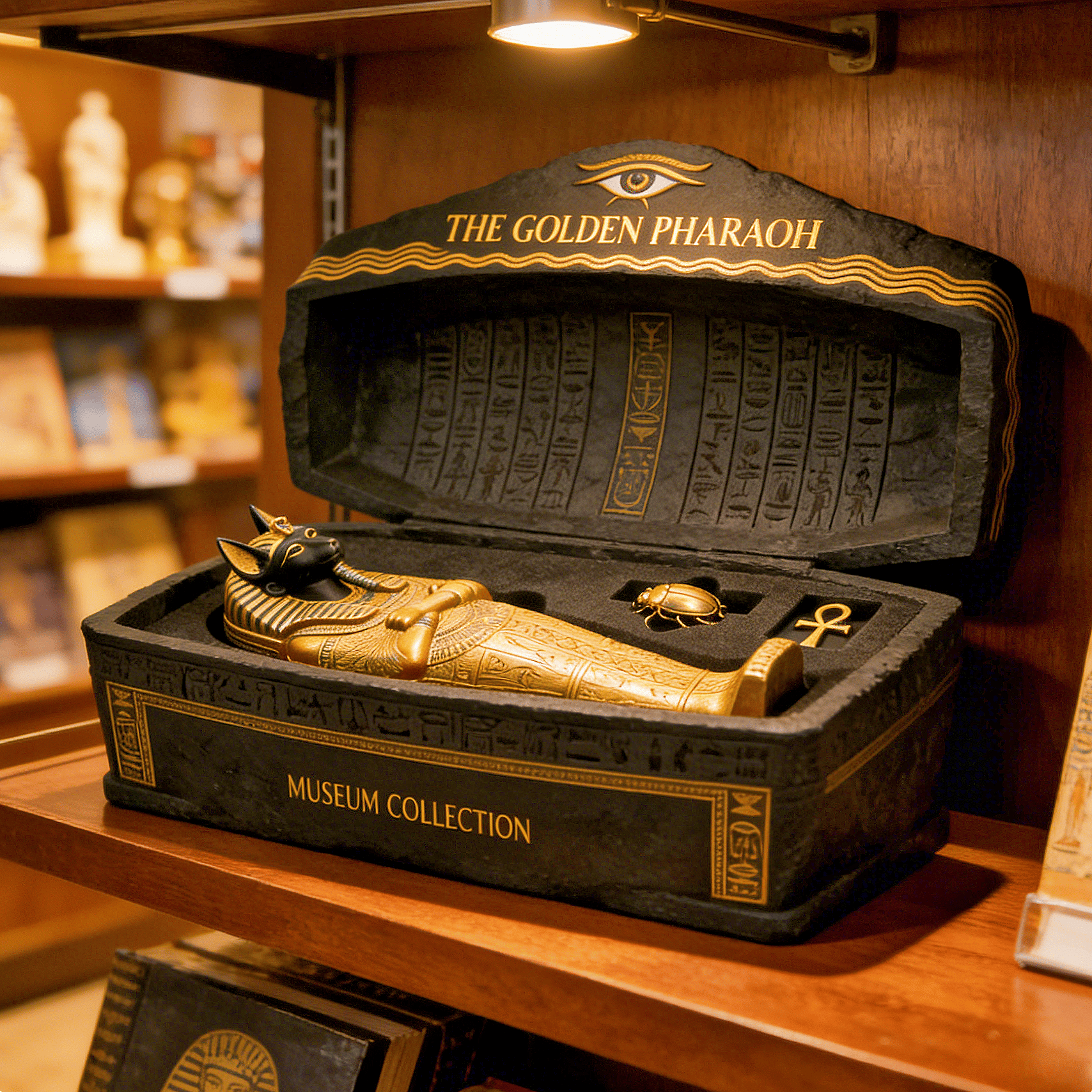 PharaohGuard – Golden Anubis Sarcophagus Collection