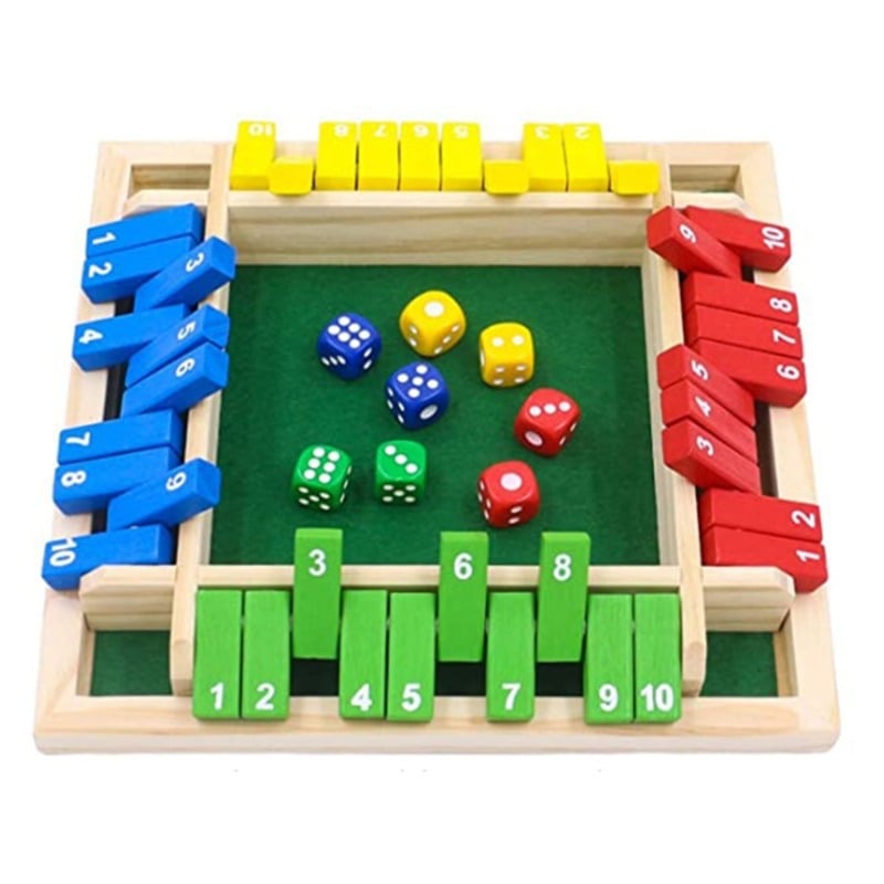 RollFusion - Wooden Shut the Box Game for Smart Fun