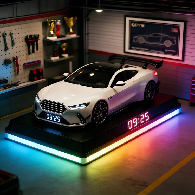 ⏰Hypercar Alarm Clock-🏎️Realistic Engine & Light Effects