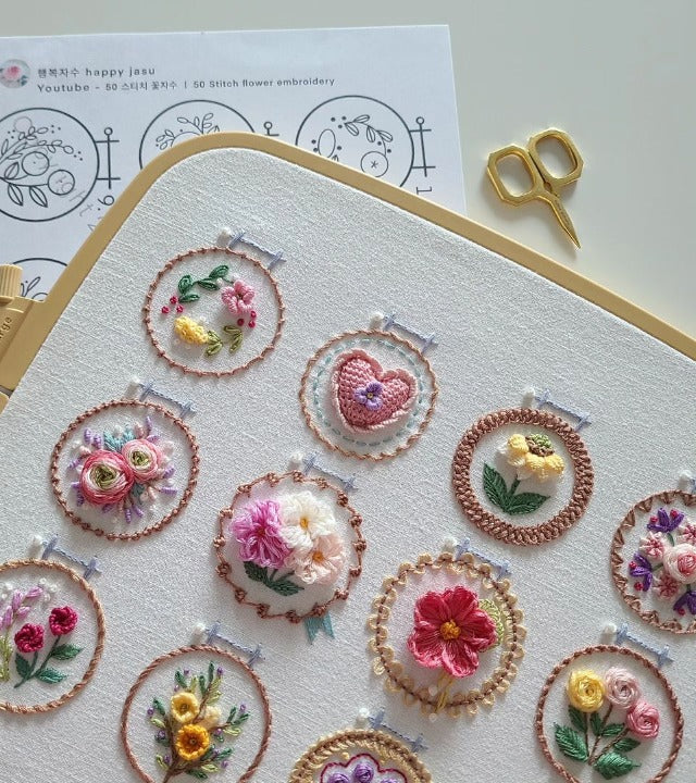 BloomStitch – Small Flower Embroidery Kit