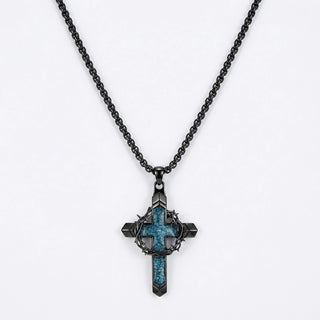 FaithStone – Turquoise Cross Necklace