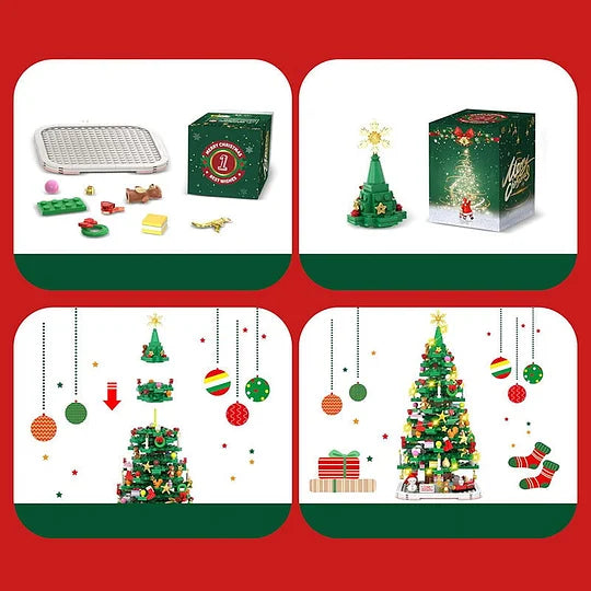FestiveBuilder - Christmas Tree Toy Set