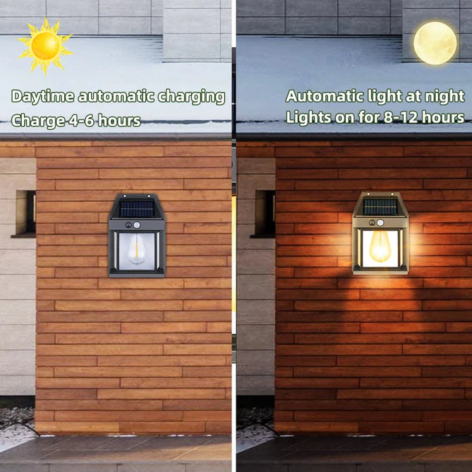 SunGlow – Outdoor Solar Wall Lamp with Elegant Design