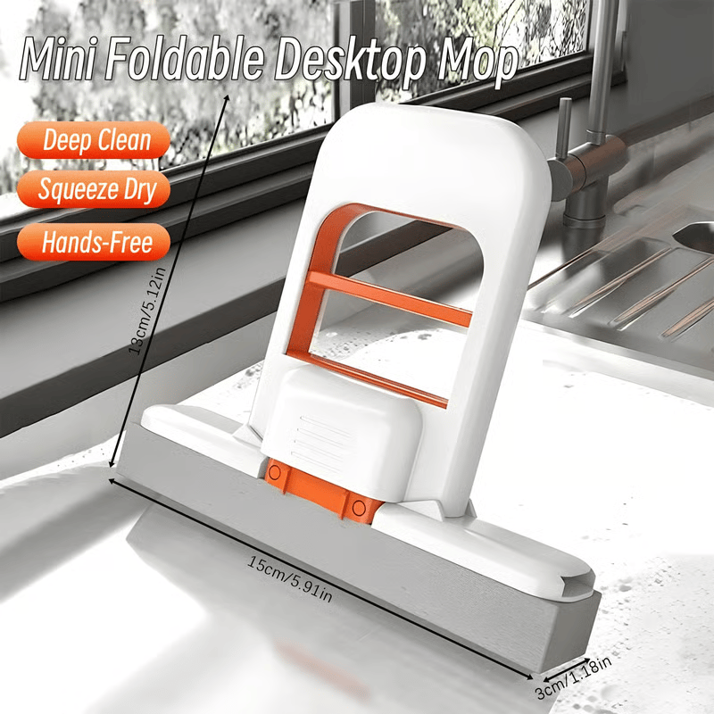 SwiftScrub | Mini Foldable Mop - Fast, Easy & Hygienic Cleaning