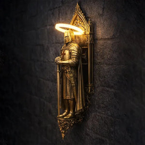 KnightGlow – Medieval Knight Wall Lamp