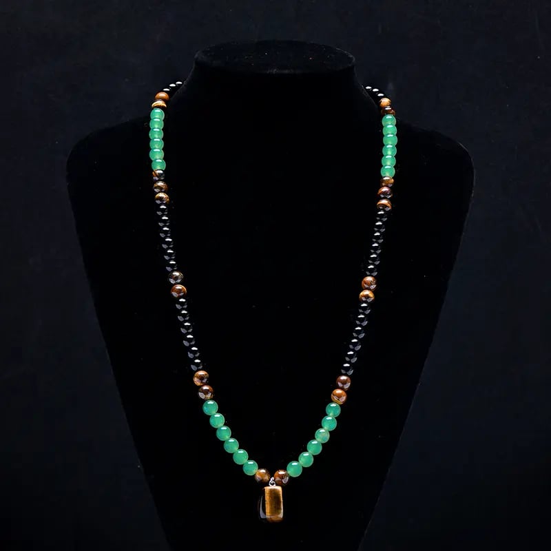 FortuneAura – Green Aventurine Prosperity Pendant
