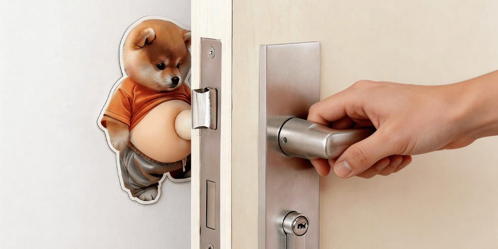 PawShield – Chubby Shiba Anti-Collision Protection Sticker